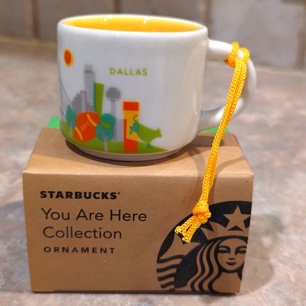 NIB! Starbucks DALLAS You Are Here Collection Ornament